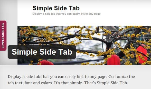 simple side tab