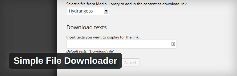 Simple File Downloader WordPress Plugin