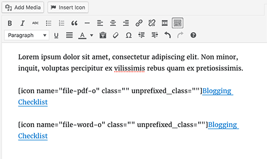 Attachment File Type Icons