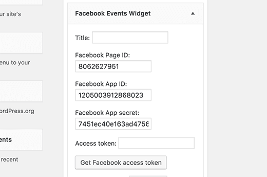 fb access token