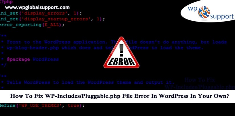pluggable .php file error to WordPress