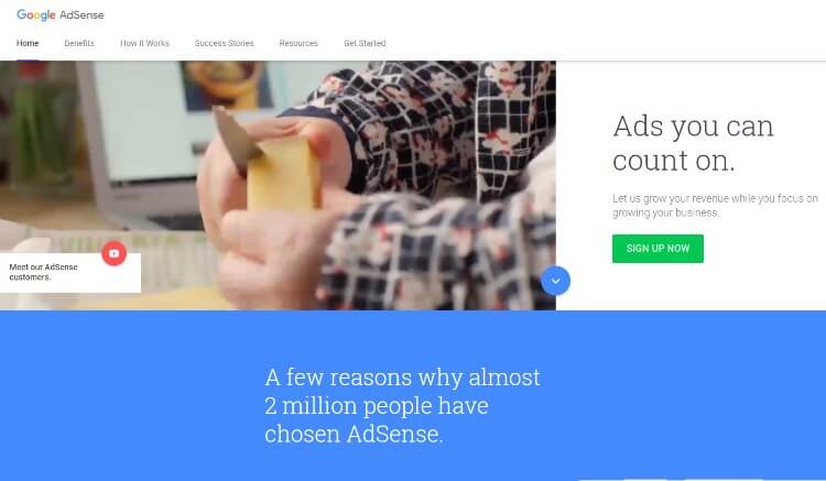 sign up for adsense