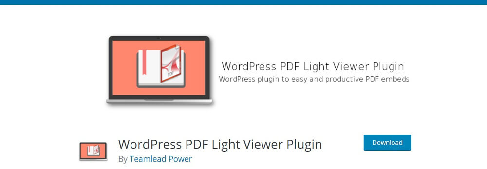 WordPress PDF Light Viewer Plugin