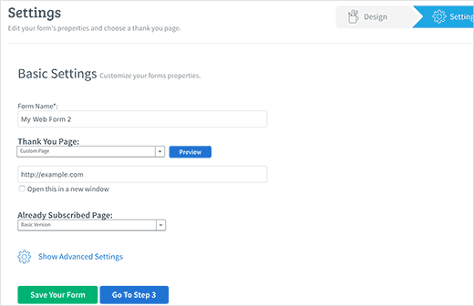 formsettings