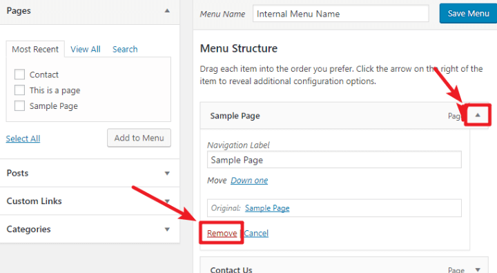 custom-wordpress-navigation-menu- structure