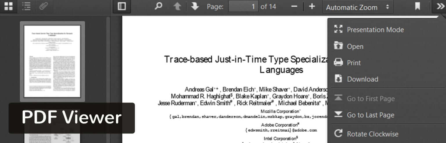 pdf viewer WordPress plugin