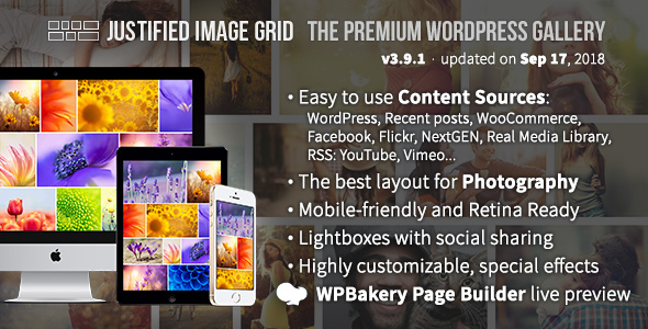 Justified Image Grid, wordpress plugin