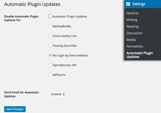 Automatic plugin updates