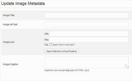 slide meta data