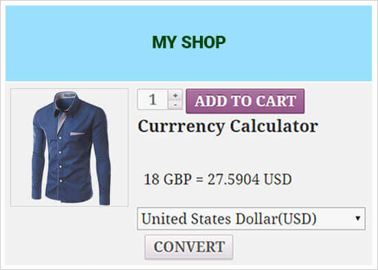 woocommerce currency converter