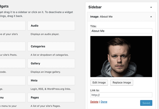 Add an Image Using The Image Widget in WordPress 3