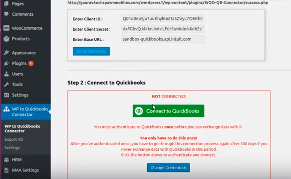 QuickBokks connect