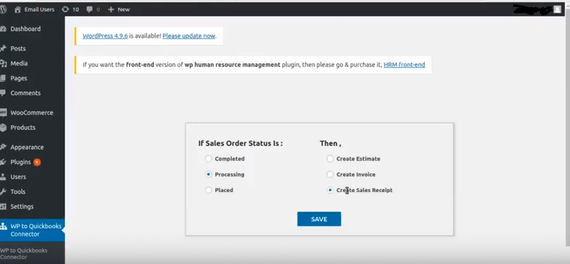 Settings QuickBooks