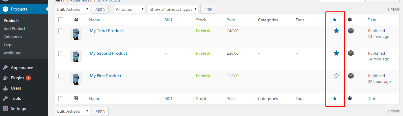 Woocommerce product shortcode