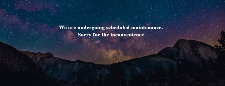 maintenance page view