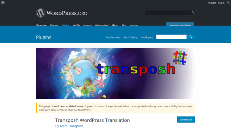 WordPress transposh plugin