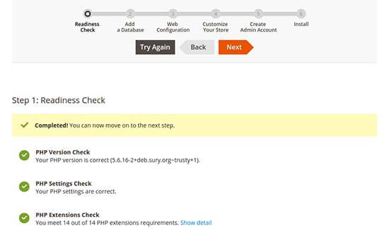 magento installation