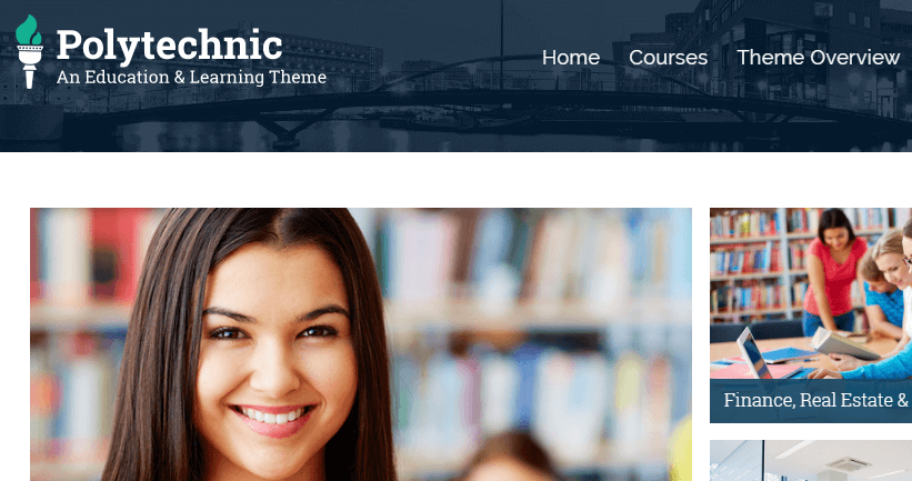 polytechinc university wordpress template