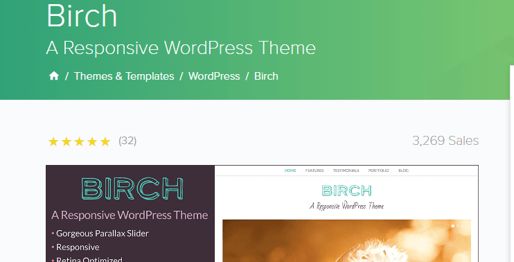 Birch business theme