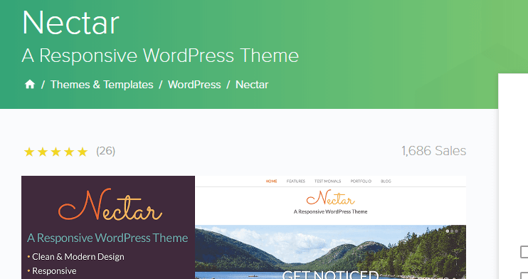 Nectar WordPress theme