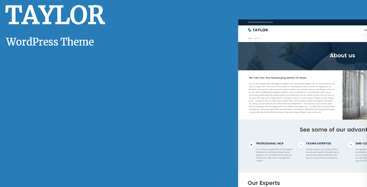 Taylor wordpress business theme