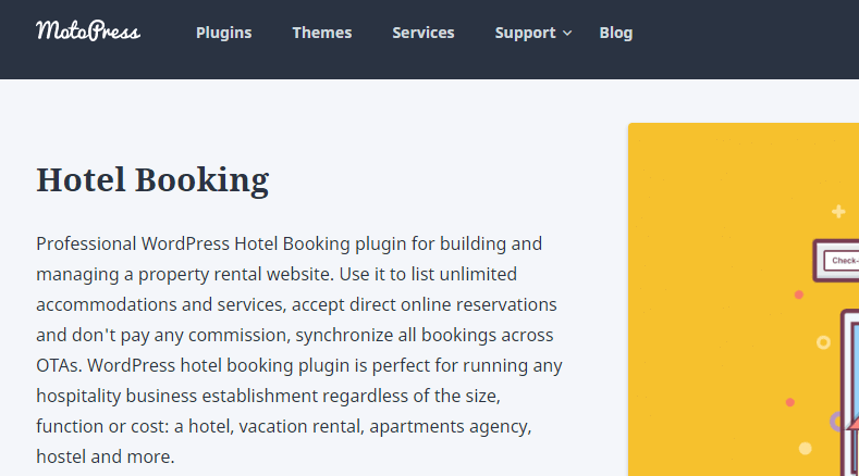 motopress wordpress booking plugin