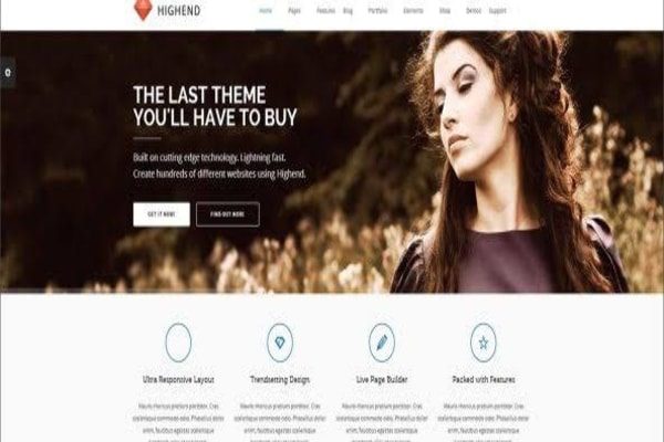 Highend WordPress theme 