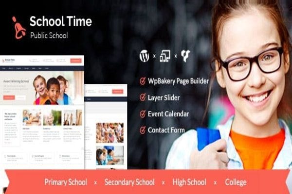 School time Education WP theme