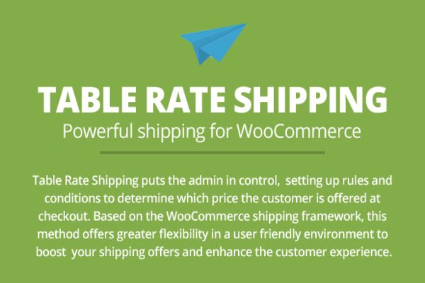 Table Rate Shipping for WooCommerce plugin