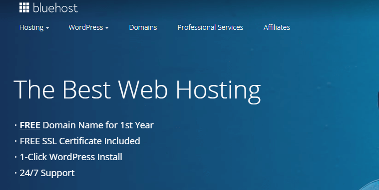 bluehost domain provider