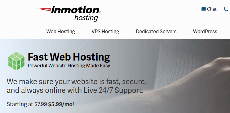 inmotion hosting hosting and domain provider