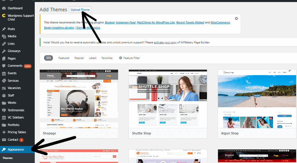installation of revo theme