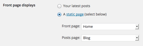 How to Set Other Pages as a Front Page