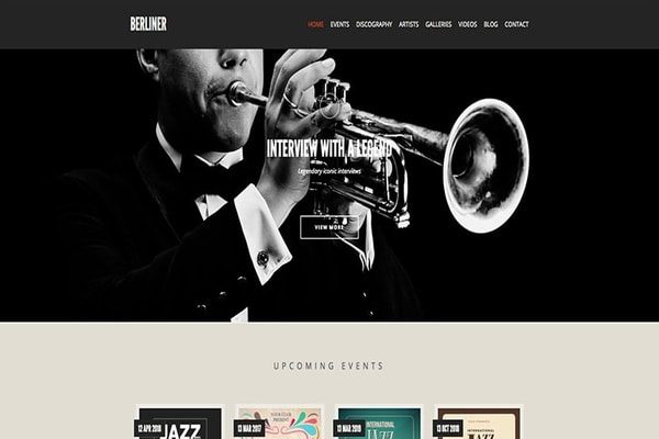 Berliner music theme for WordPress