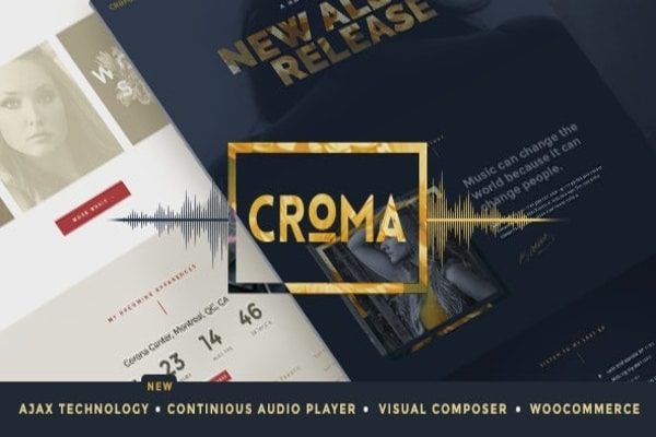 Croma music WordPress theme