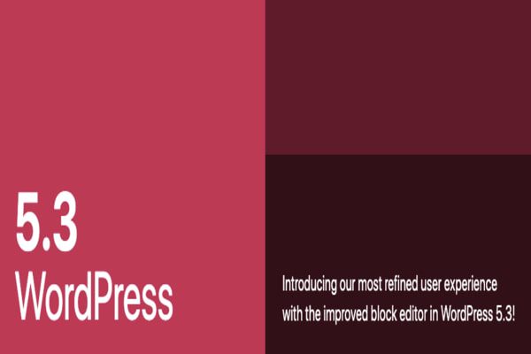 WordPress 5.3, a new version