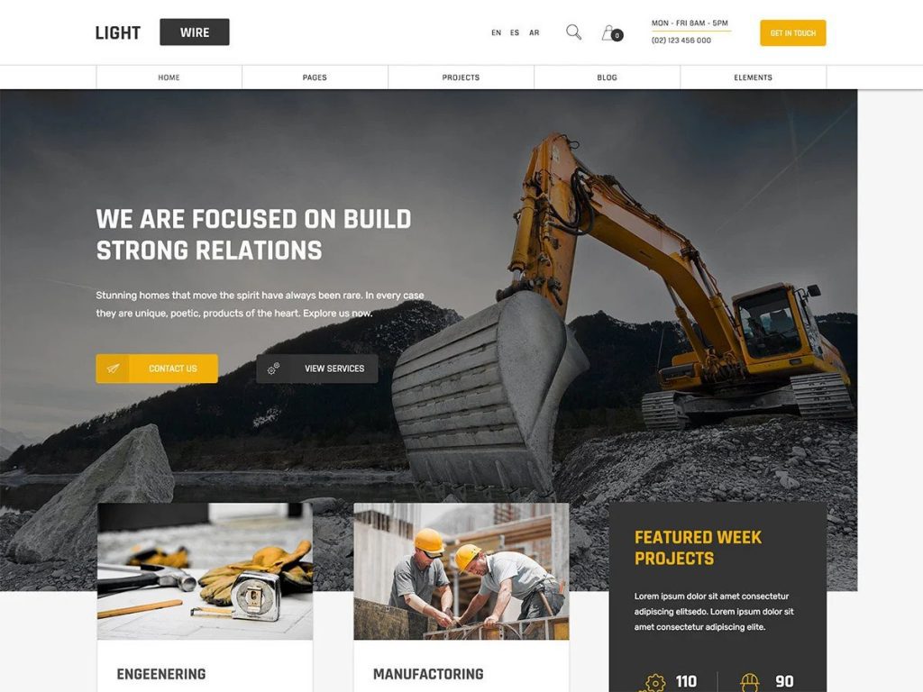 Lightwire WordPress Theme