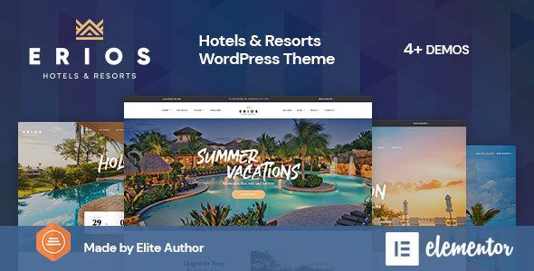Erios resort Hotel WordPress theme