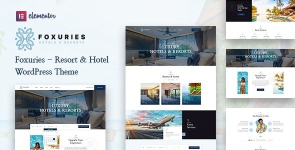 Foxuries resort Hotel WordPress theme
