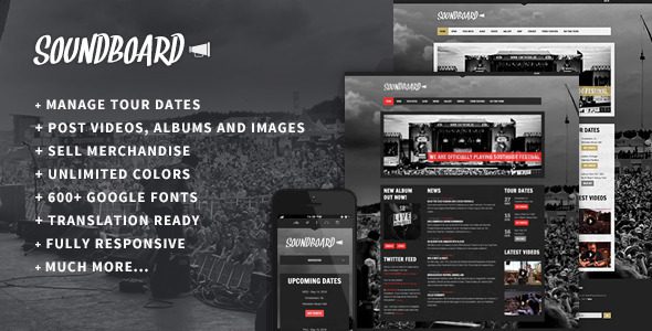 Soundboard WordPress theme