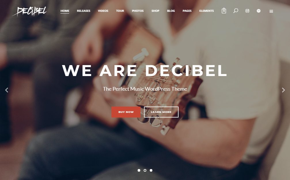 Decibel wordpress theme