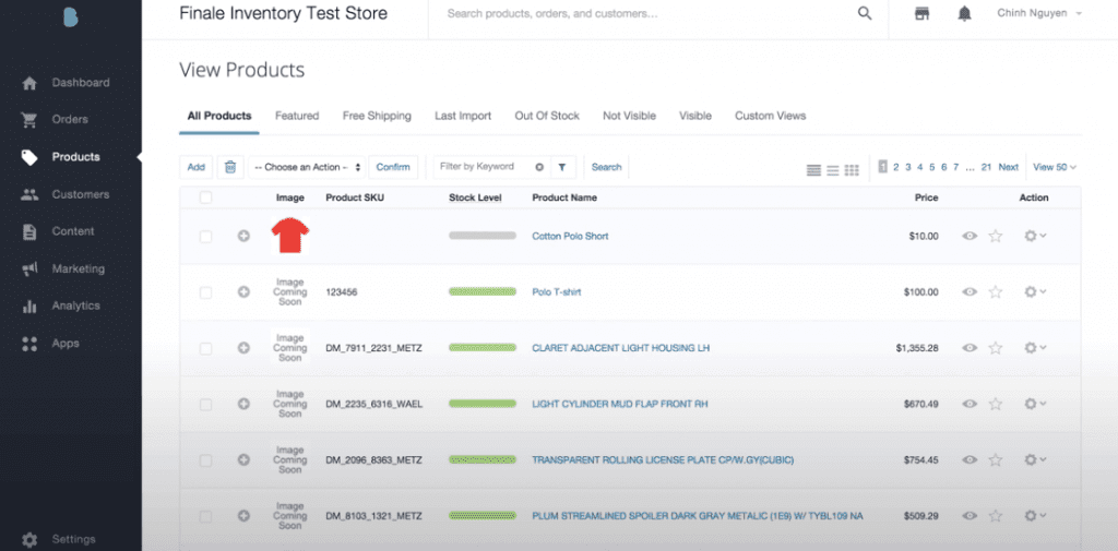 finale inventory management