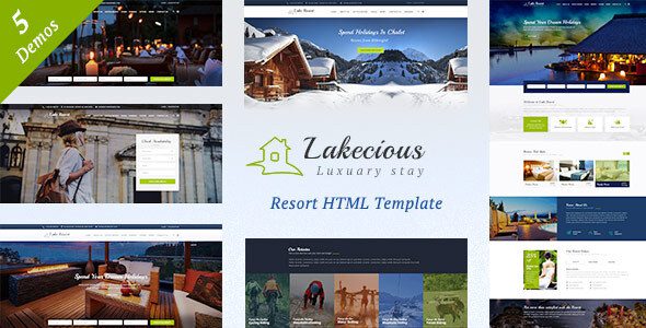 Lakecious resort Hotel WordPress theme