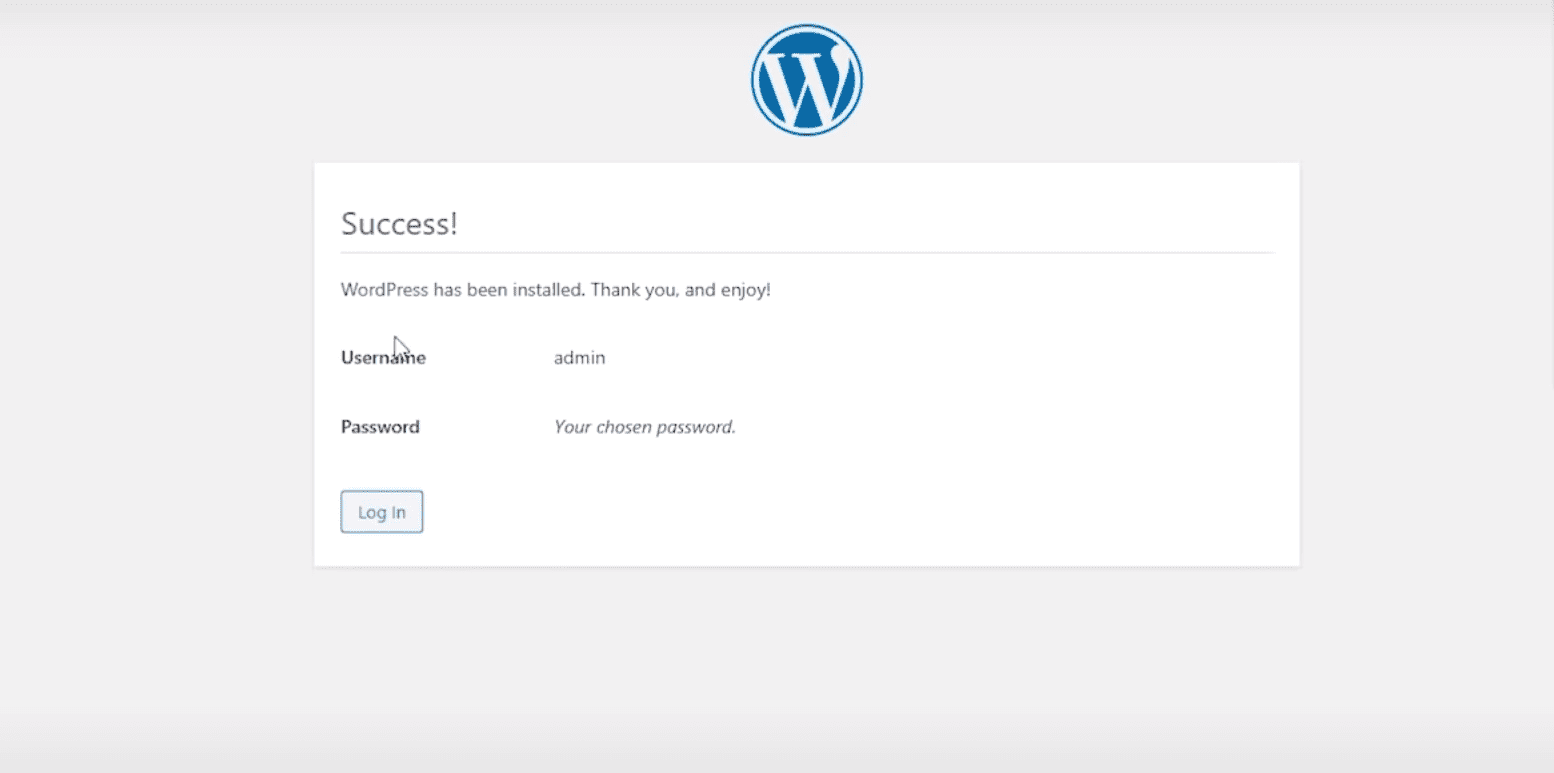 Install success. Wordpress install. как установить wordpress. разрешенные загрузки wordpress. вход выход wordpress.