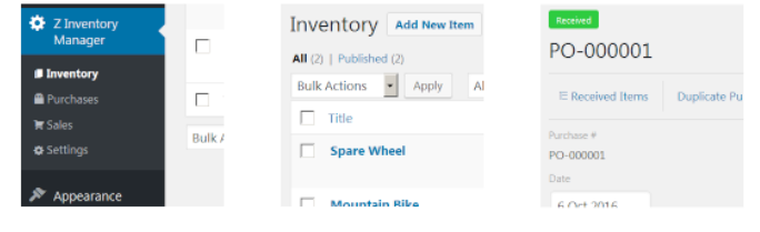 Z-inventory plugin